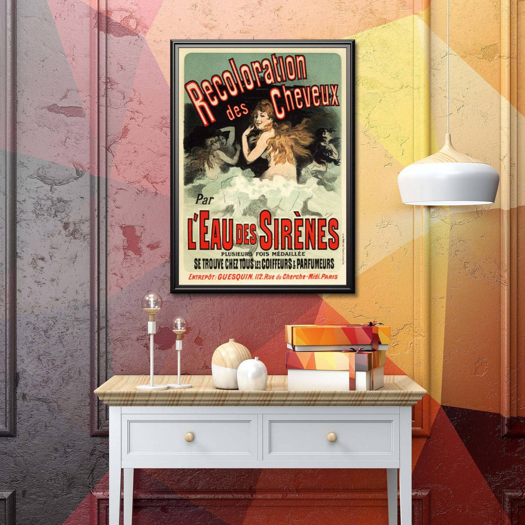 Jules Chéret - L'Eau des Sirenes Poster