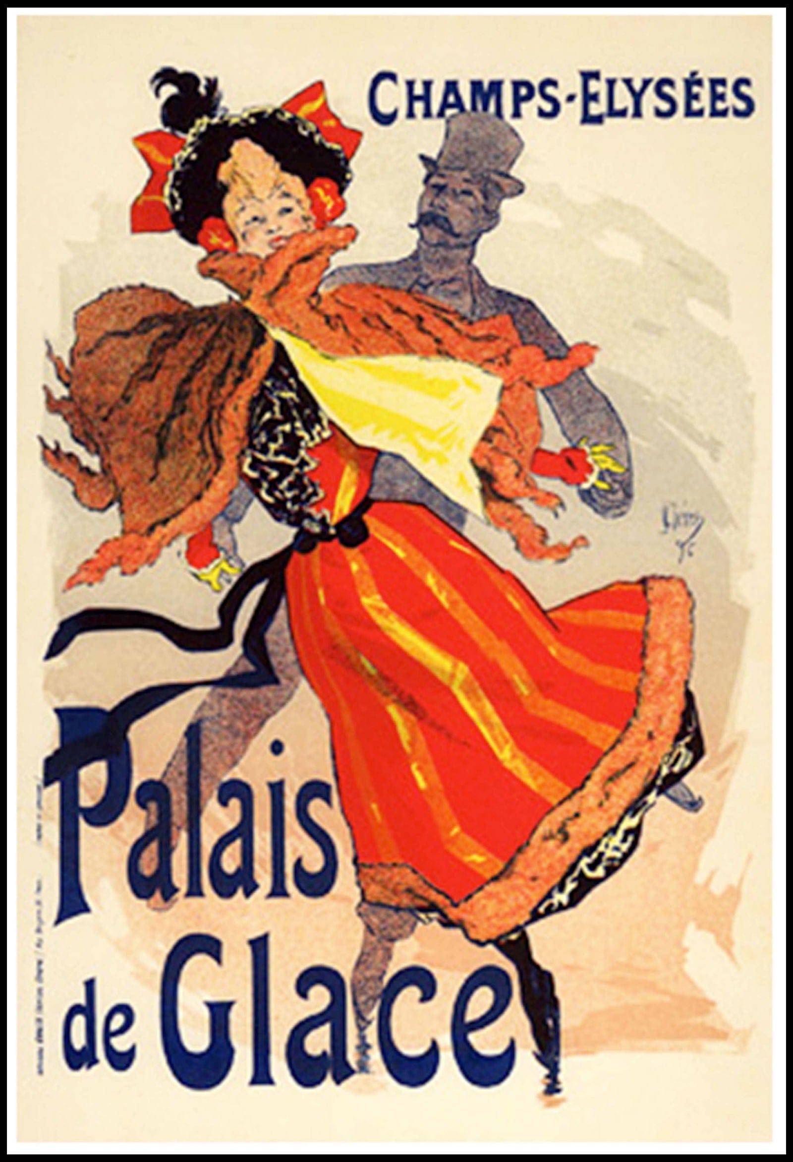Jules Chéret - Les Palais de Glace Poster