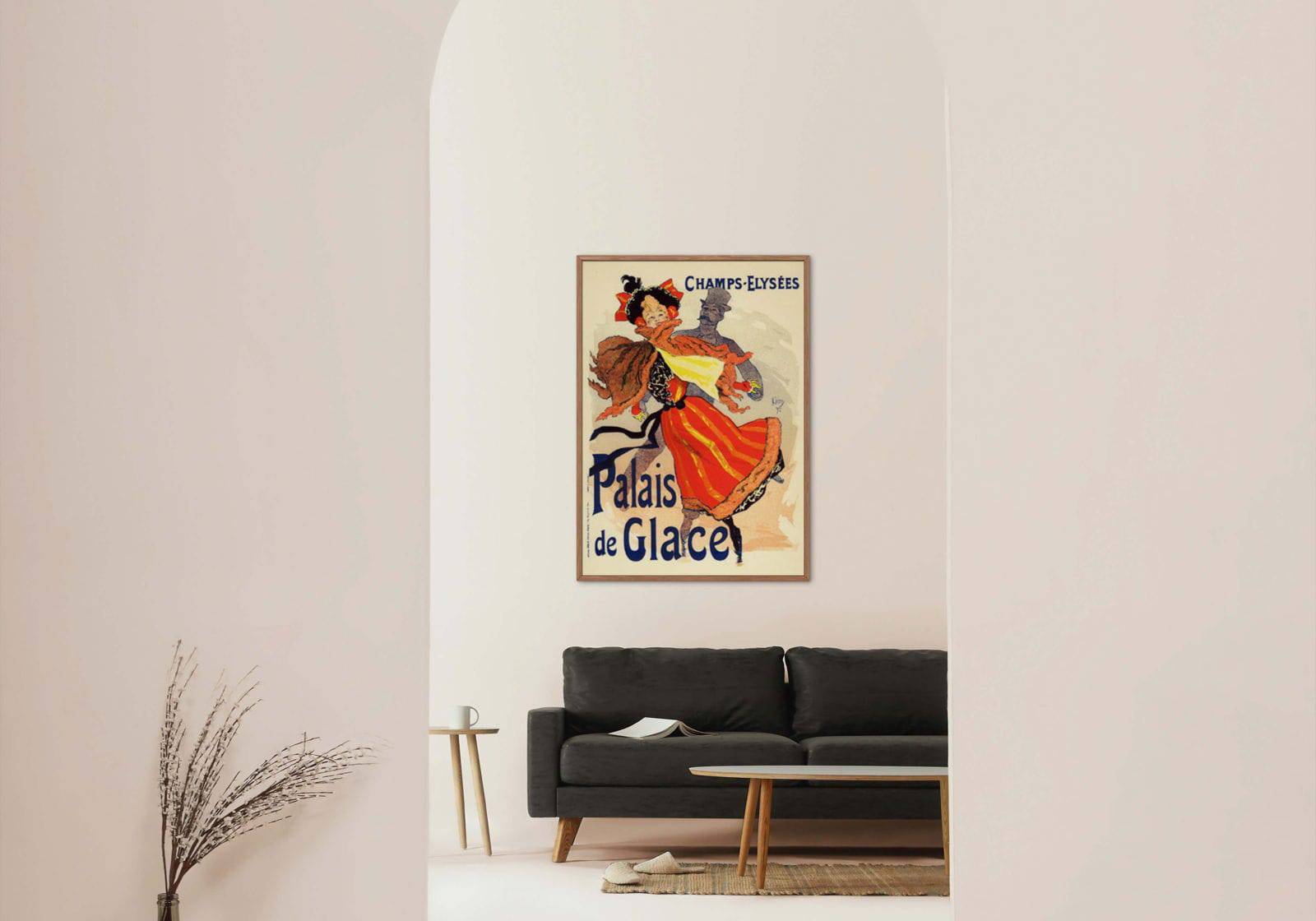 Jules Chéret - Les Palais de Glace Poster