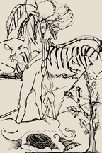 Set of 4 Jungle Line Art Prints – Hand-Drawn Minimalist Collection - Hakyarts