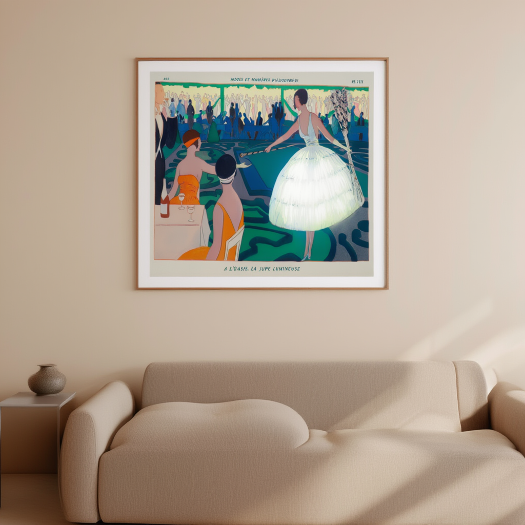 André Édouard Marty – À la Mode Lumineuse – Vintage Fashion Illustration Poster