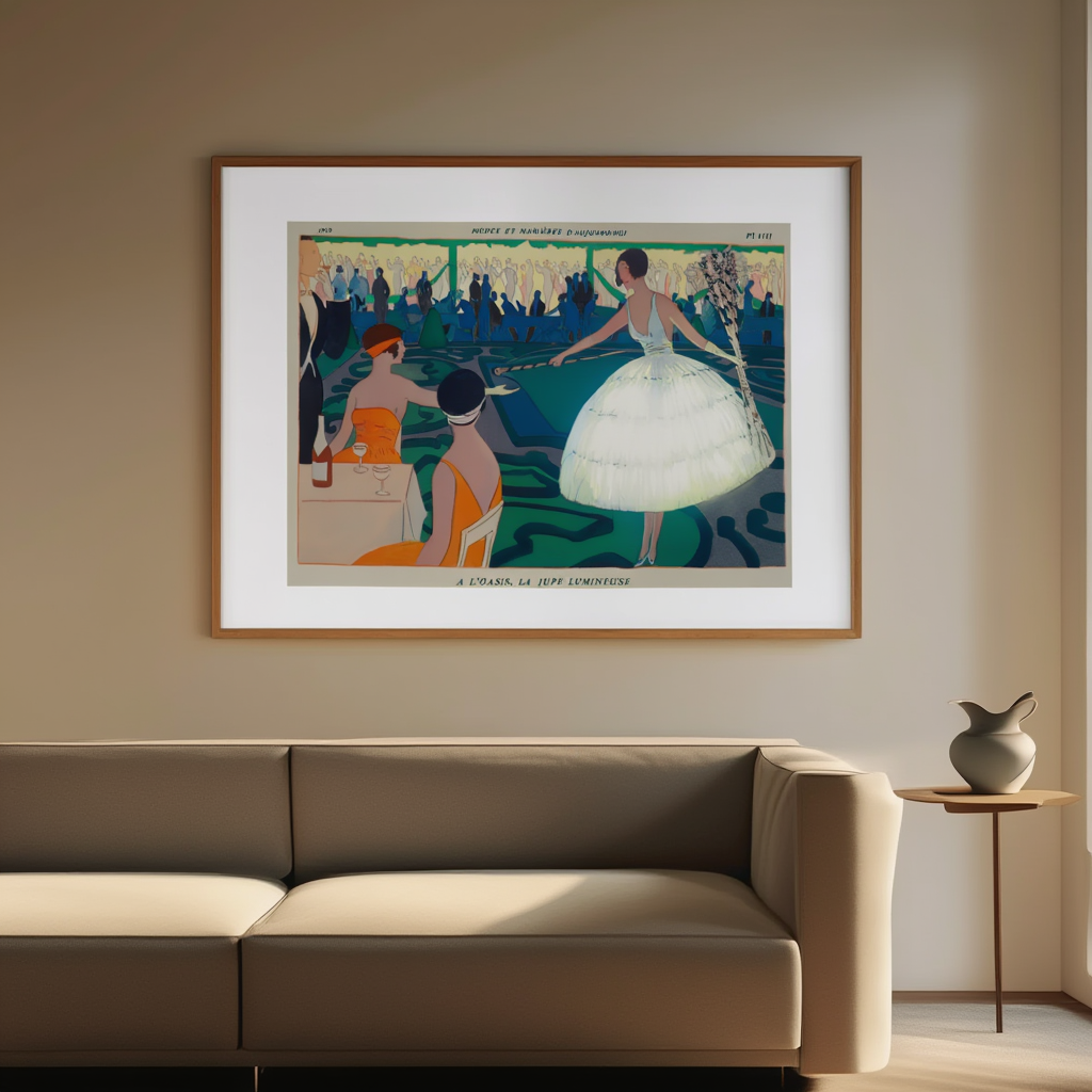 André Édouard Marty – À la Mode Lumineuse – Vintage Fashion Illustration Poster