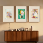 Set of 3 Wassily Kandinsky Prints – Upward (1929), Ineinander & Schwere Spitzen - Hakyarts