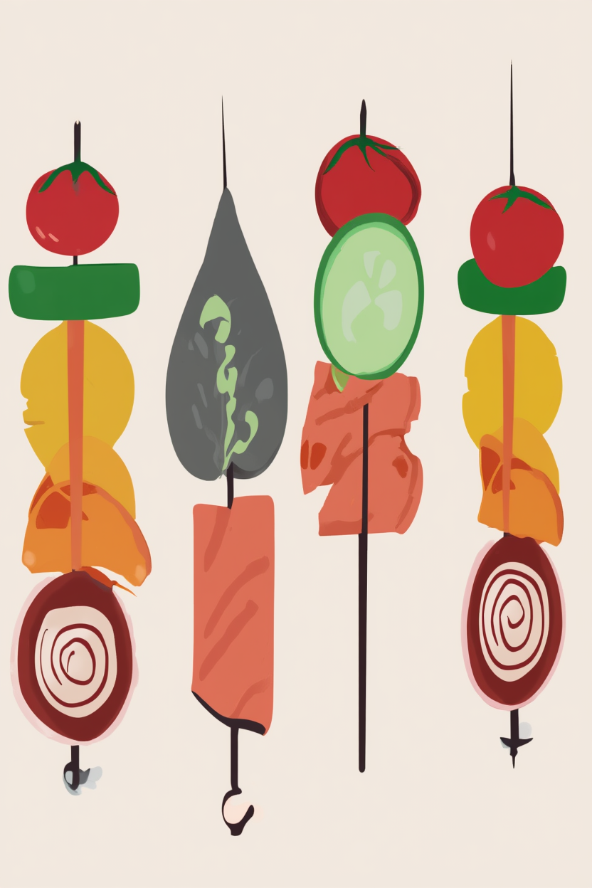 Food Aesthetic Wall Art – Set of 6 - Hakyarts