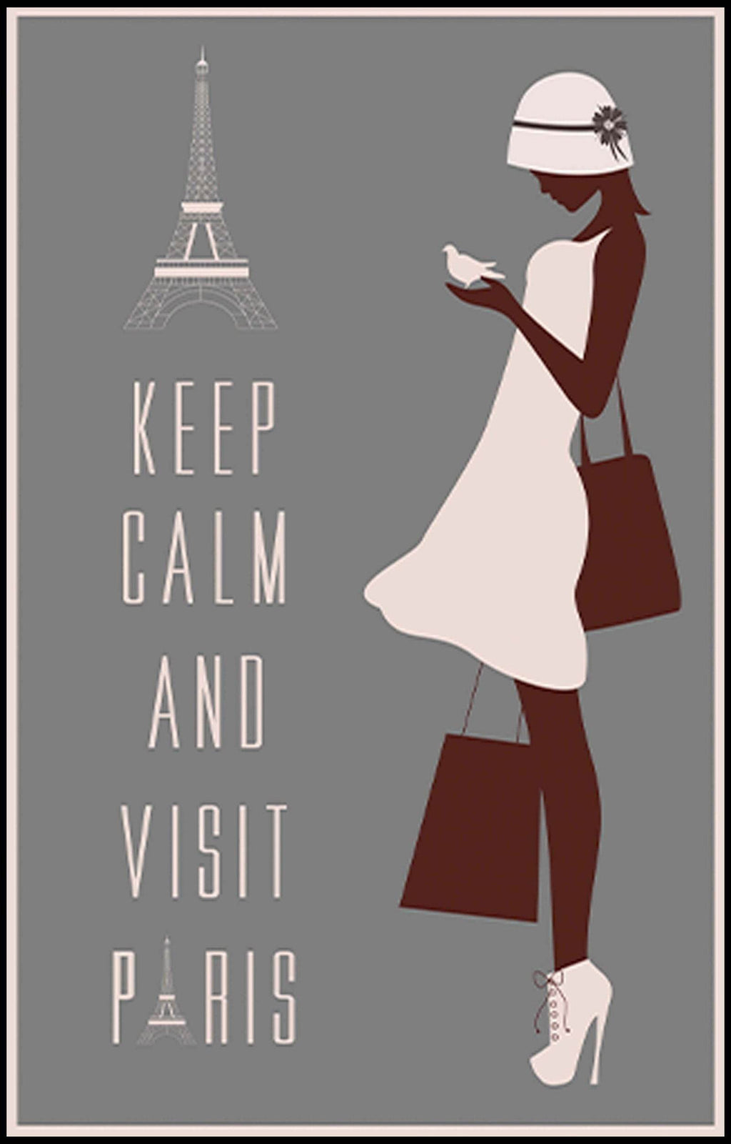 Keep Calm and Visit Paris Poster - Hakyarts