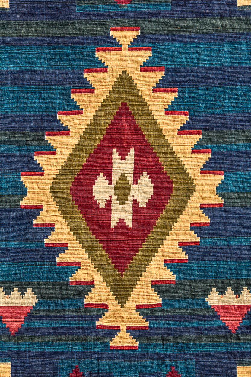 Kilim Print 1 | Geometric Kilim Rug-Inspired Art Print