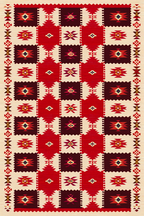 Set of 4 Wall Art Prints – Abstract Spiritual, Kilim & Botanical Art Collection