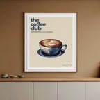 Coffee Club – Espresso – Minimalist Wall Art Print