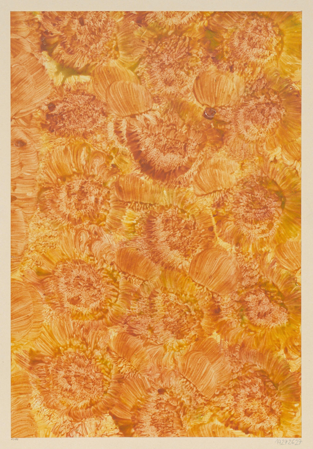 Kleisterpapier (Blütendekor) (1885–1907) by Christian Ferdinand Morawe – Decorative Historic Paper Print
