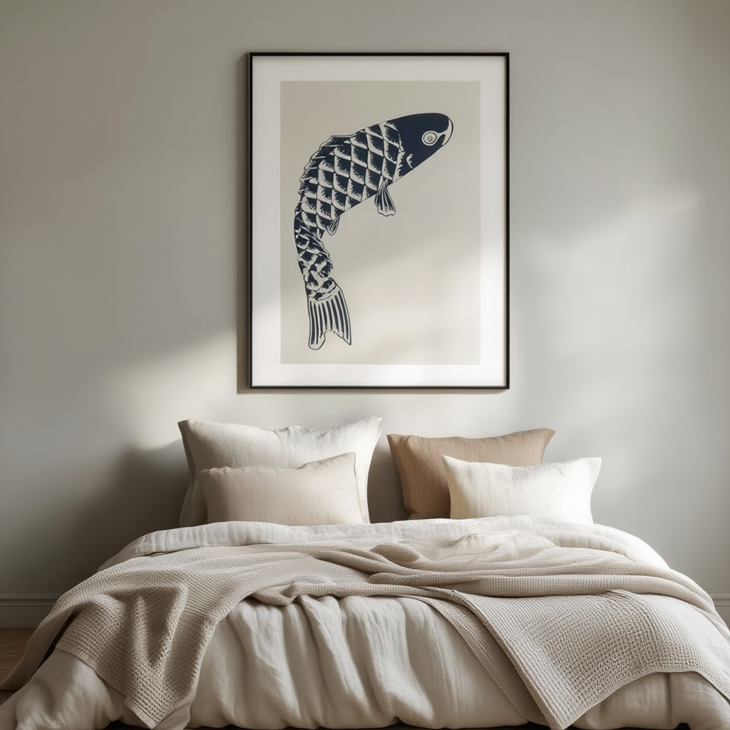 Carpe koï – Mori Yūzan Art Print