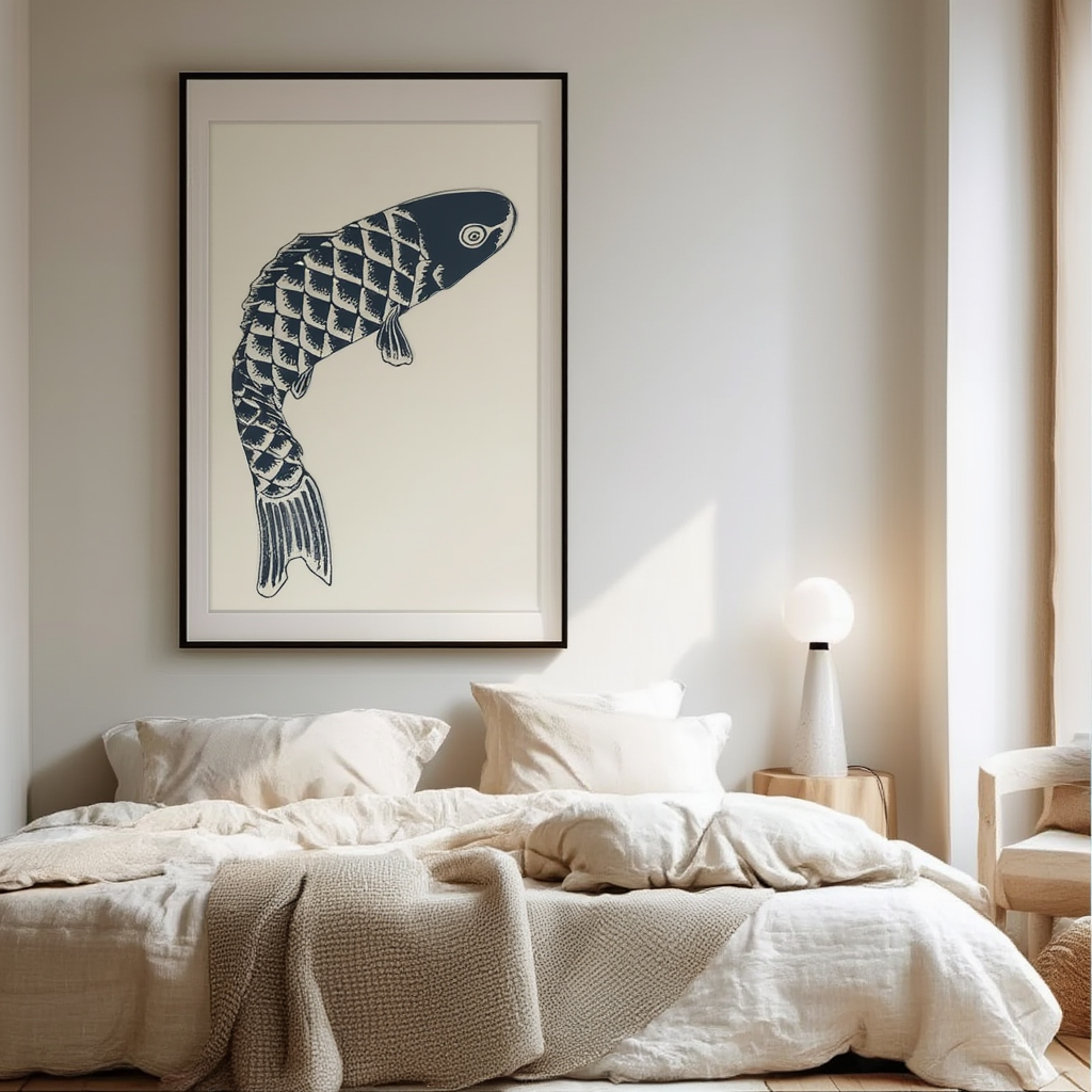 Carpe koï – Mori Yūzan Art Print