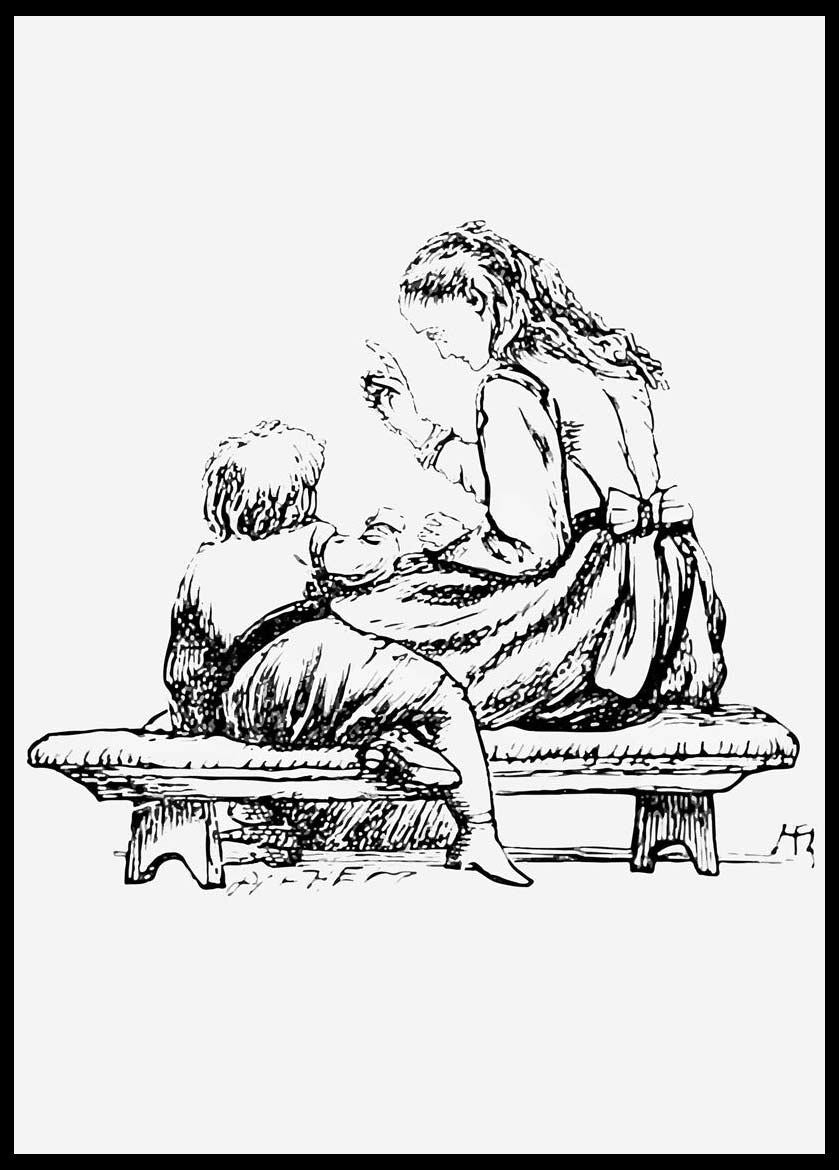 Lady Teaching A Child