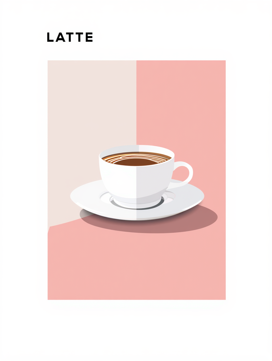 5 Espresso & Latte Coffee Posters – Minimalist Café Wall Art Prints - Hakyarts
