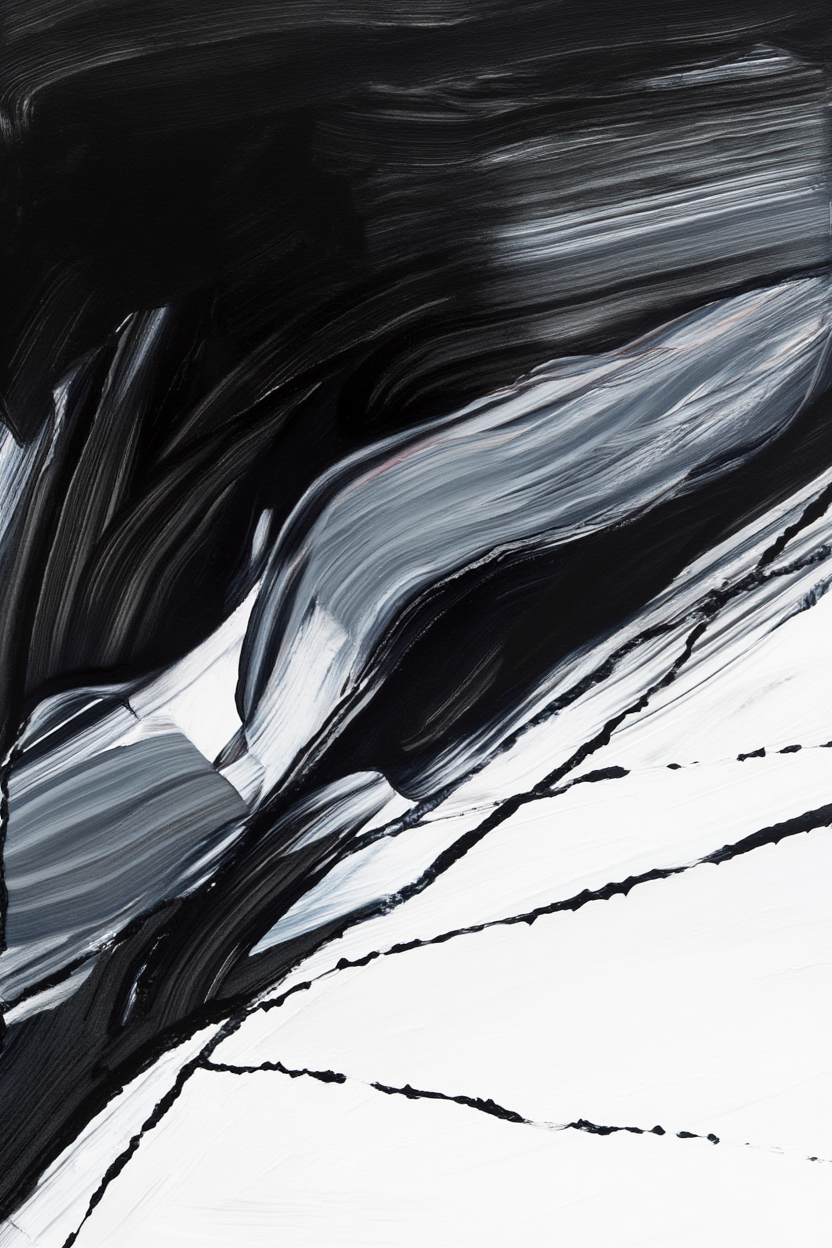 Expressive Black & White Art – Version 3 – Set of 3 - Hakyarts