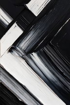 Abstract Black & White Canvas – Version 1 – Set of 3 - Hakyarts