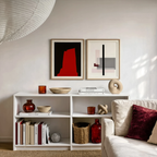 Set of 2 Modernist Abstract Art Prints – Karl Wiener Denkmal & László Moholy-Nagy Composition Gallery Set