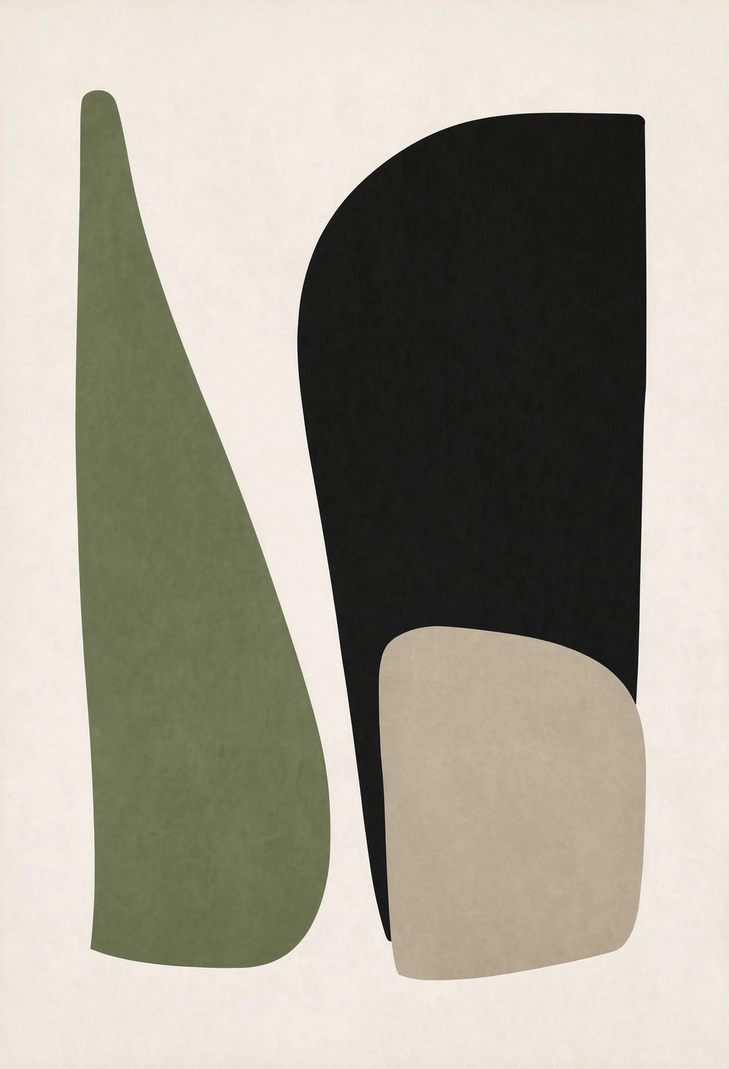 Set of 2 Layered Organic Forms | Nordic Minimalist Wall Art Prints