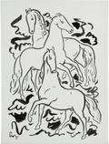 Leo Gestel – Three Horses | Expressionist Animal Art Print