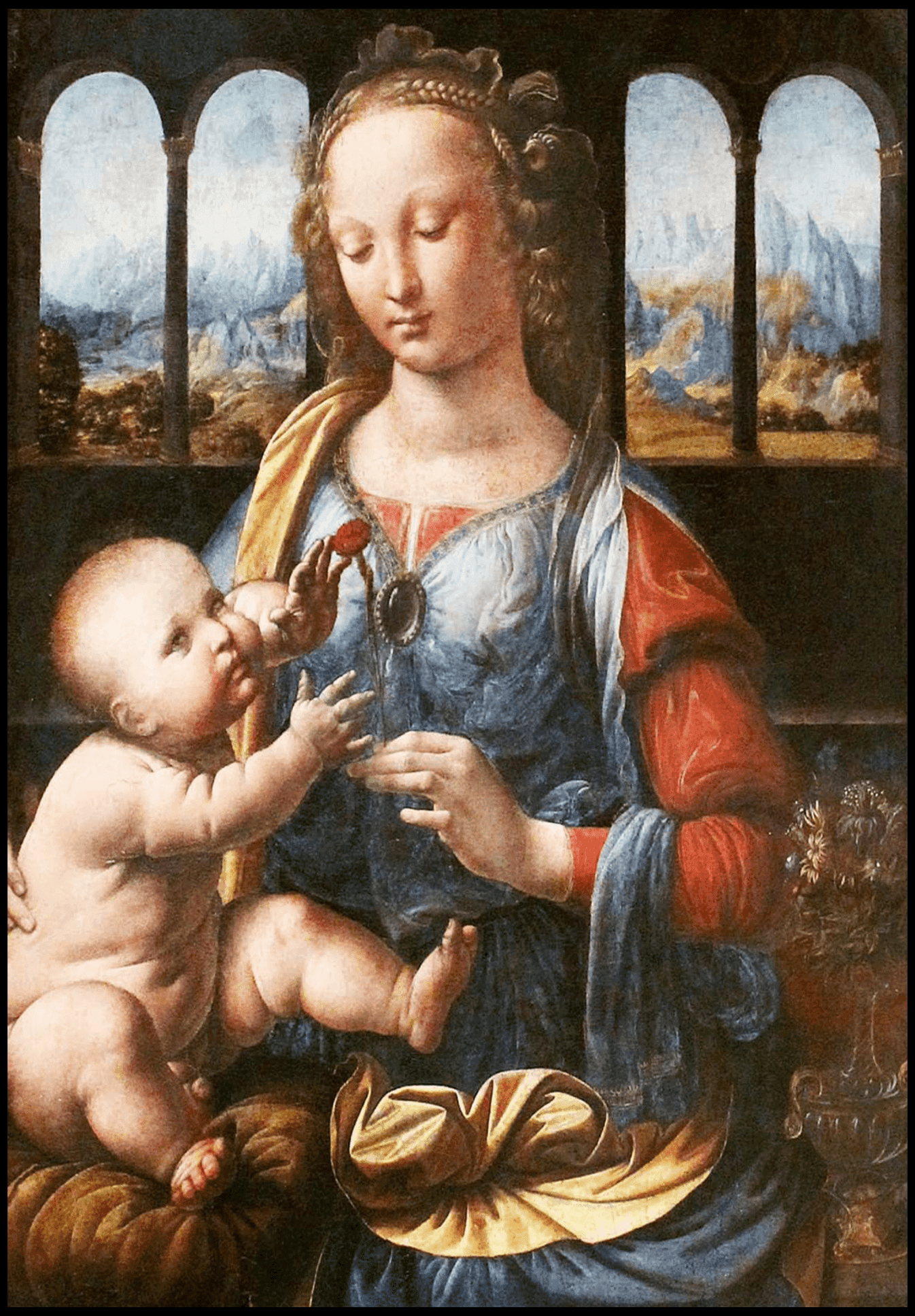 Leonardo da Vinci - The Madonna of the Carnation - Hakyarts