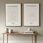 Set of 2 Art Prints – Les Nymphes - Hakyarts