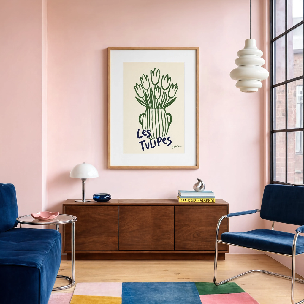 Les Tulipes | Contemporary Botanical Floral Wall Art