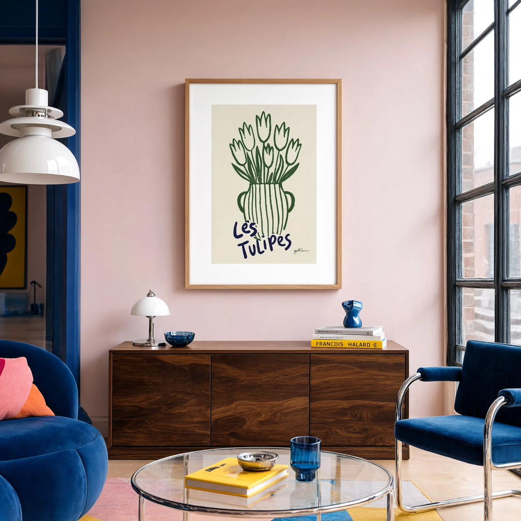 Les Tulipes | Contemporary Botanical Floral Wall Art