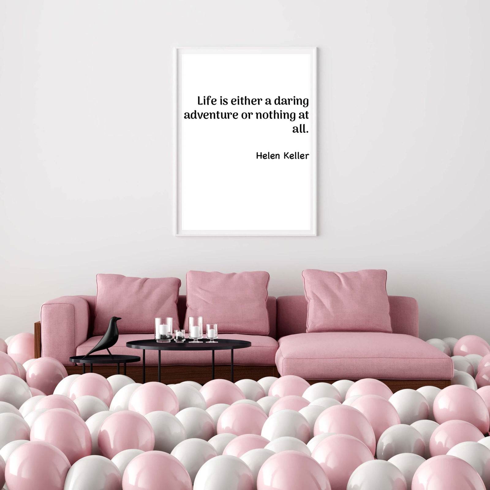Life Is Either A Daring Adventure Or Nothing At Hall Poster - Hakyarts