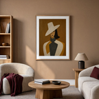 Earthy Folk Portrait II | Contemporary Figurative Art Print