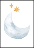 Light Blue Half Moon