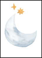 Light Blue Half Moon