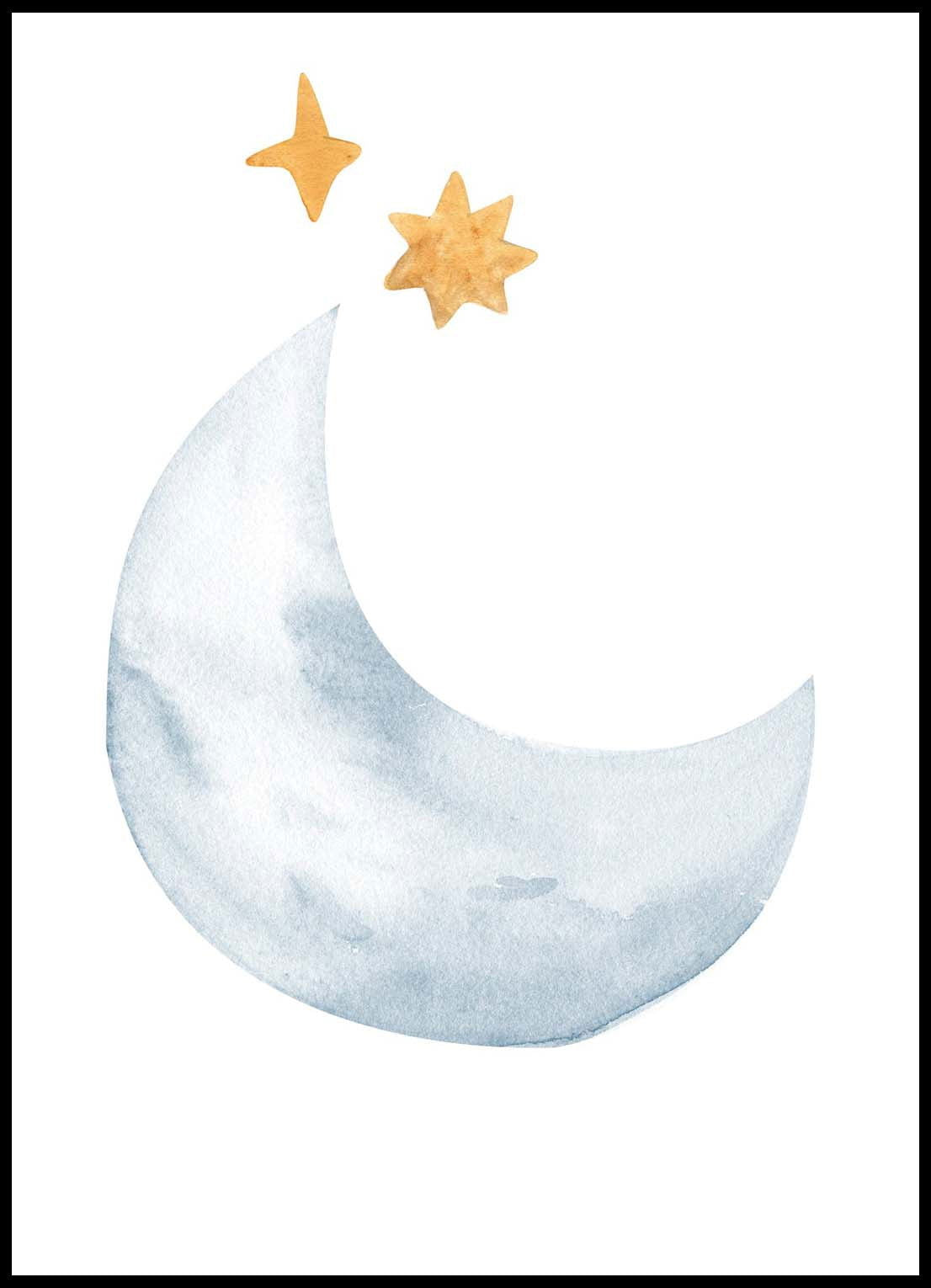 Light Blue Half Moon