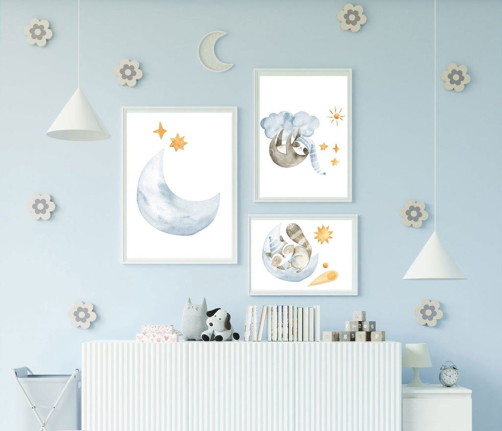 Light Blue Half Moon