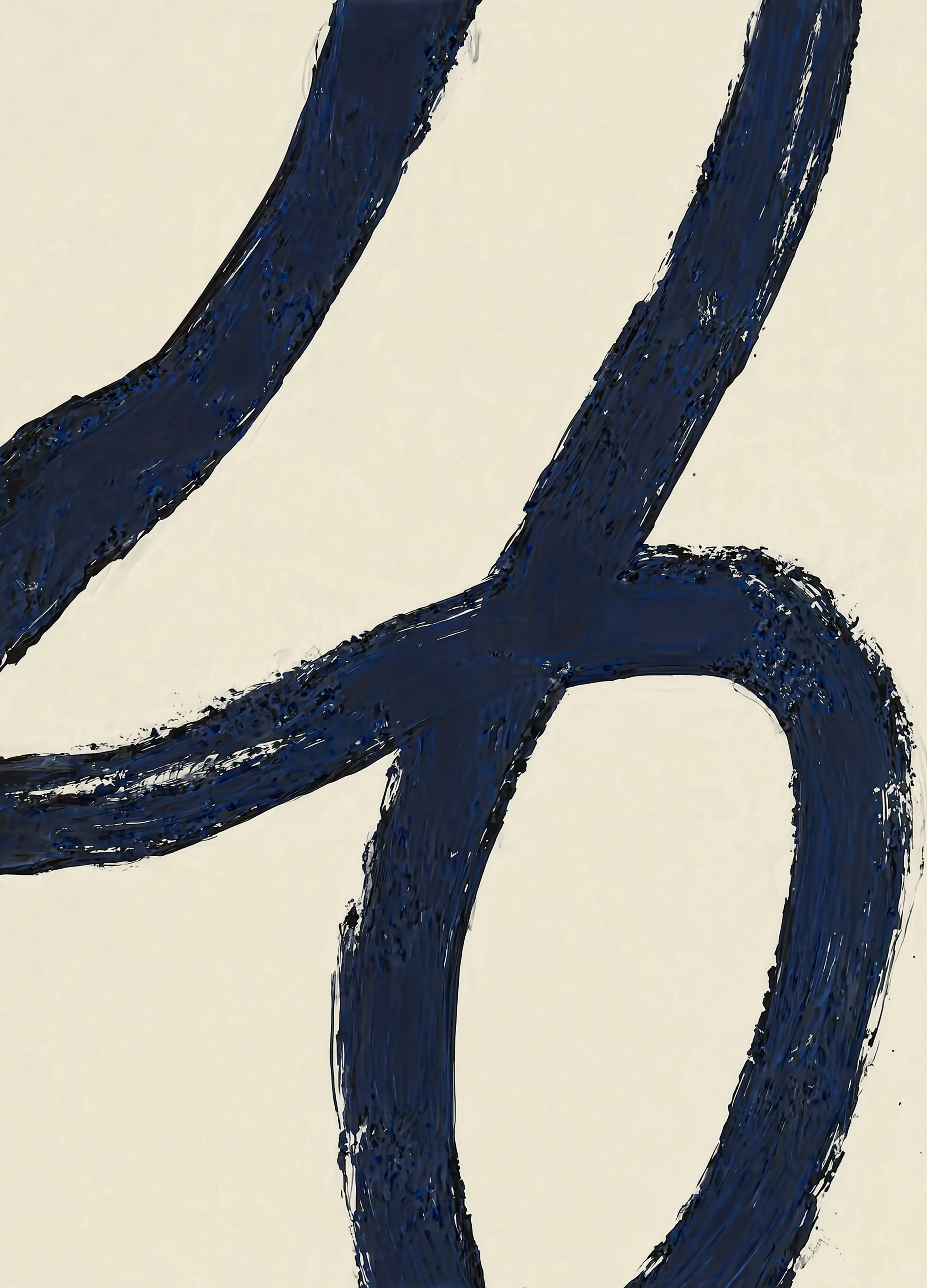 Set of 6 Abstract Wall Art Prints | Navy, Beige, Black and Contemporary Figures