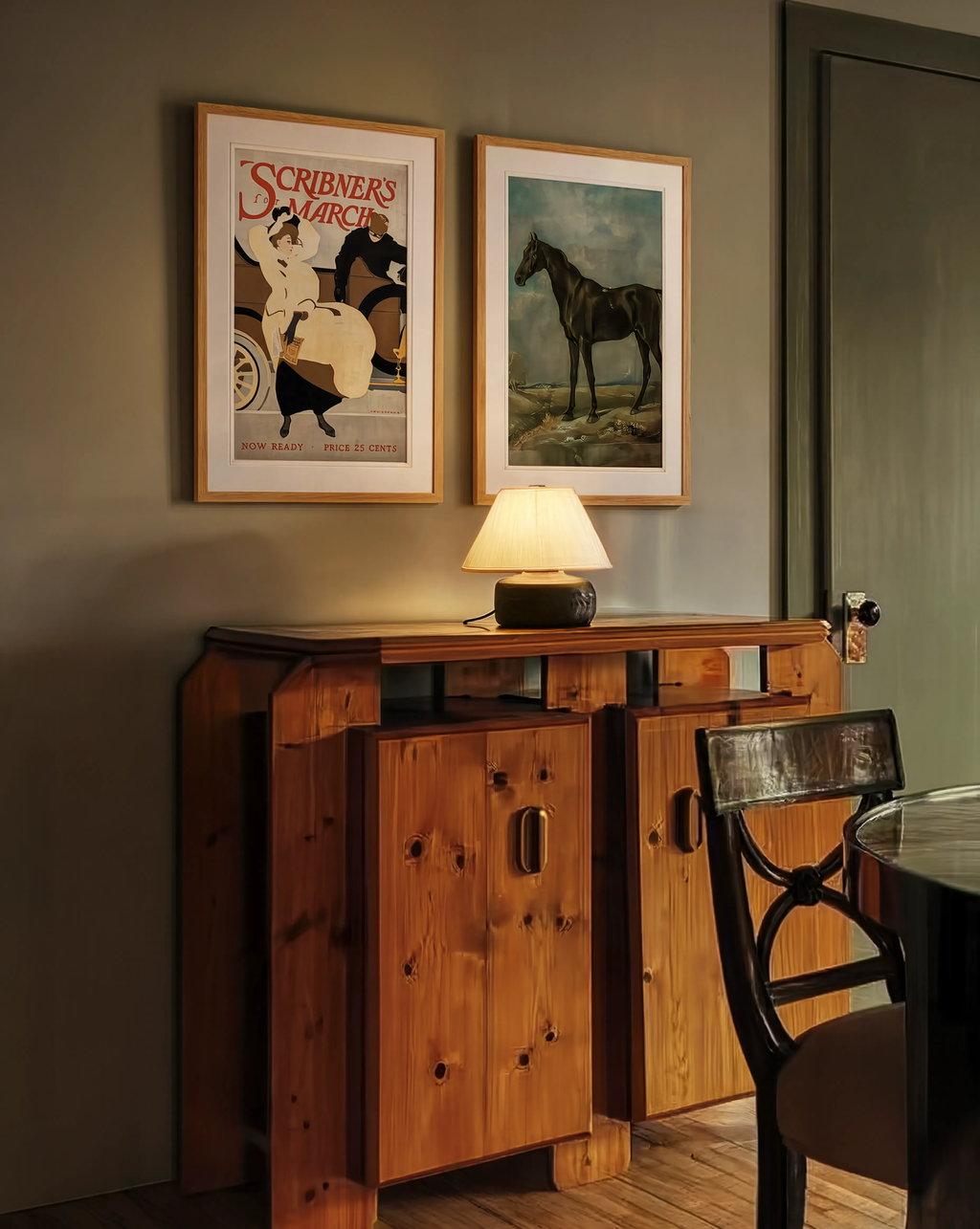 Set of 2 Cabaret Dancers & Pastoral Horse Scene | Vintage Dance & Rustic Fine Art Prints