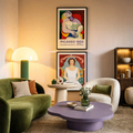 Set of 2 Iconic Art Wall Prints – Musée Picasso Paris 1932 & Frida Kahlo Portrait Gallery Set - Hakyarts