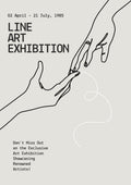 Line Art Exhibition Poster