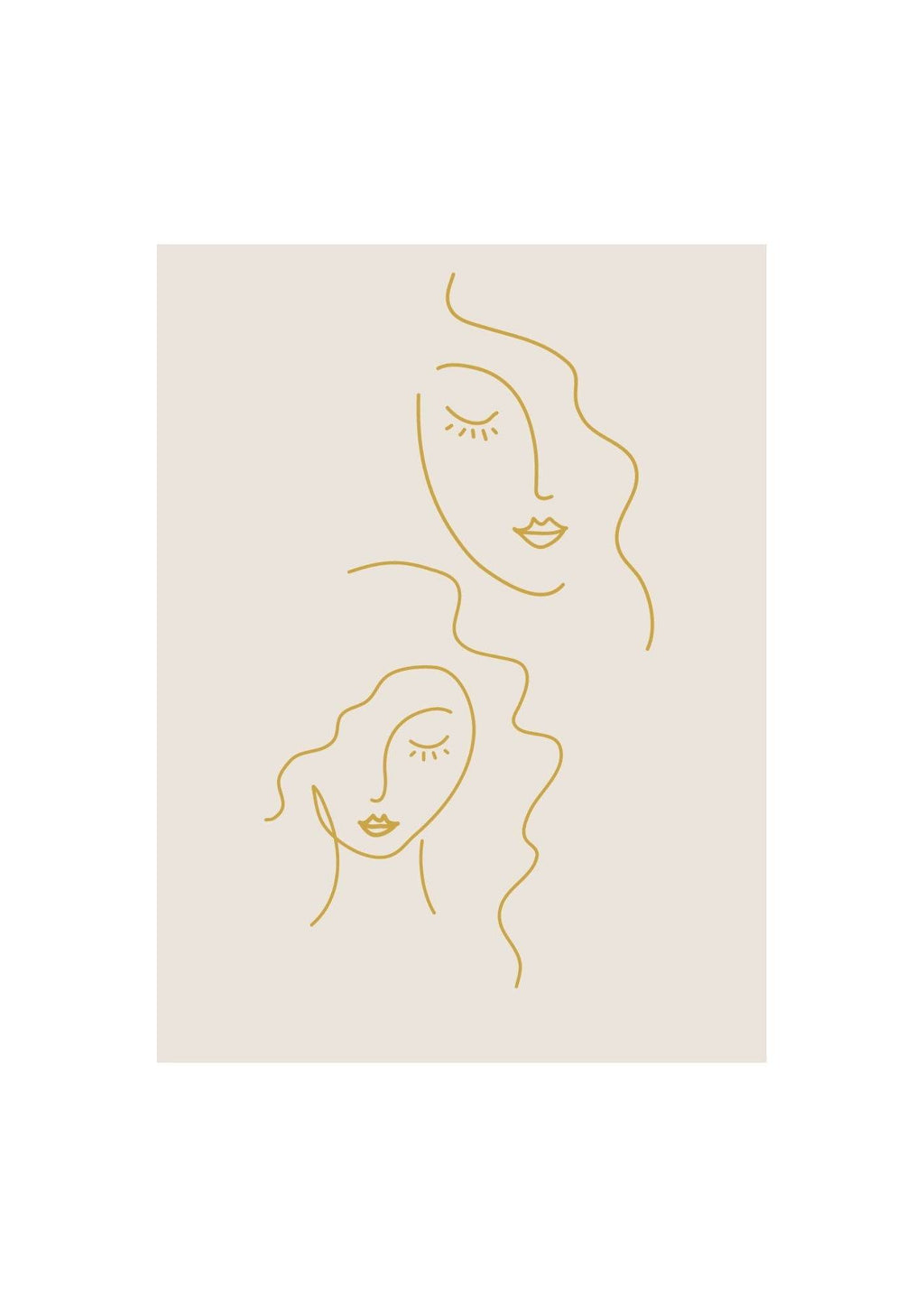 Set of 4 Thoughts, Contours of Memory, Line Art Women Faces & Contemporary Exhibition Poster – Modern Figurative Wall Art Prints