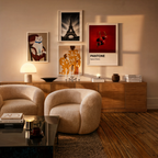 Set of 4 Contemporary Wall Art Prints – Paris, Figurative & Minimalist Collection