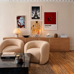 Set of 4 Contemporary Wall Art Prints – Paris, Figurative & Minimalist Collection