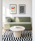 Set of 2 Bauhaus & Geometric Abstract Wall Art Prints – Mondrian & Dynamic Grid Gallery Set