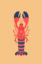 Set of 4 Seafood Prints – Coastal Kitchen & Dining Wall Art