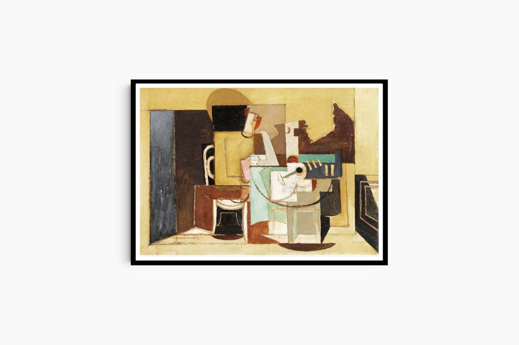 Louis Marcoussis - Personnage Assis À Une Table Ronde - Hakyarts