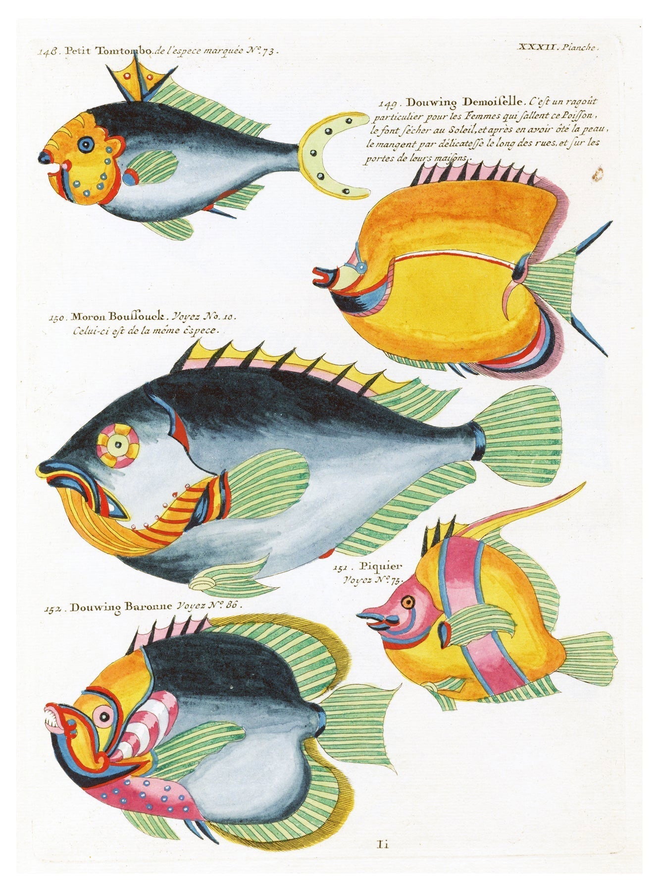 Louis Renard - Poissons Plate 75 Poster