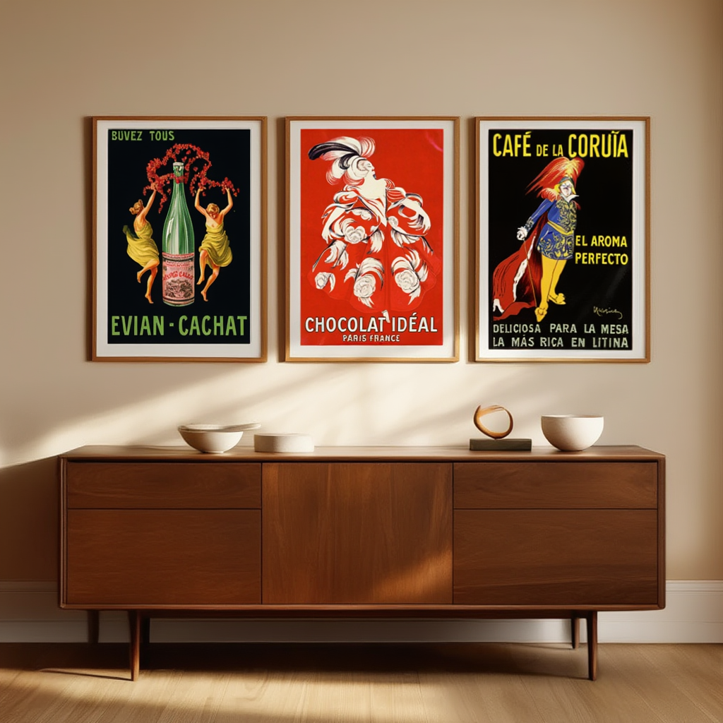 Set of 3 Leonetto Capiello Prints – Vintage Advertising Art Wall Decor - Hakyarts