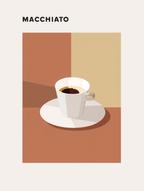 5 Espresso & Latte Coffee Posters – Minimalist Café Wall Art Prints - Hakyarts