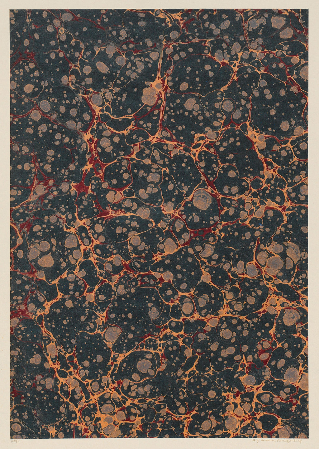 Marmorpapier (Türkisch Marmor) (1900) – Historic Decorative Paper Print