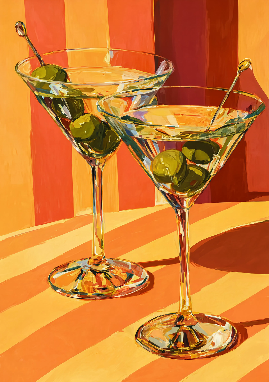 Martini Print – No Dice | Contemporary Cocktail Wall Art