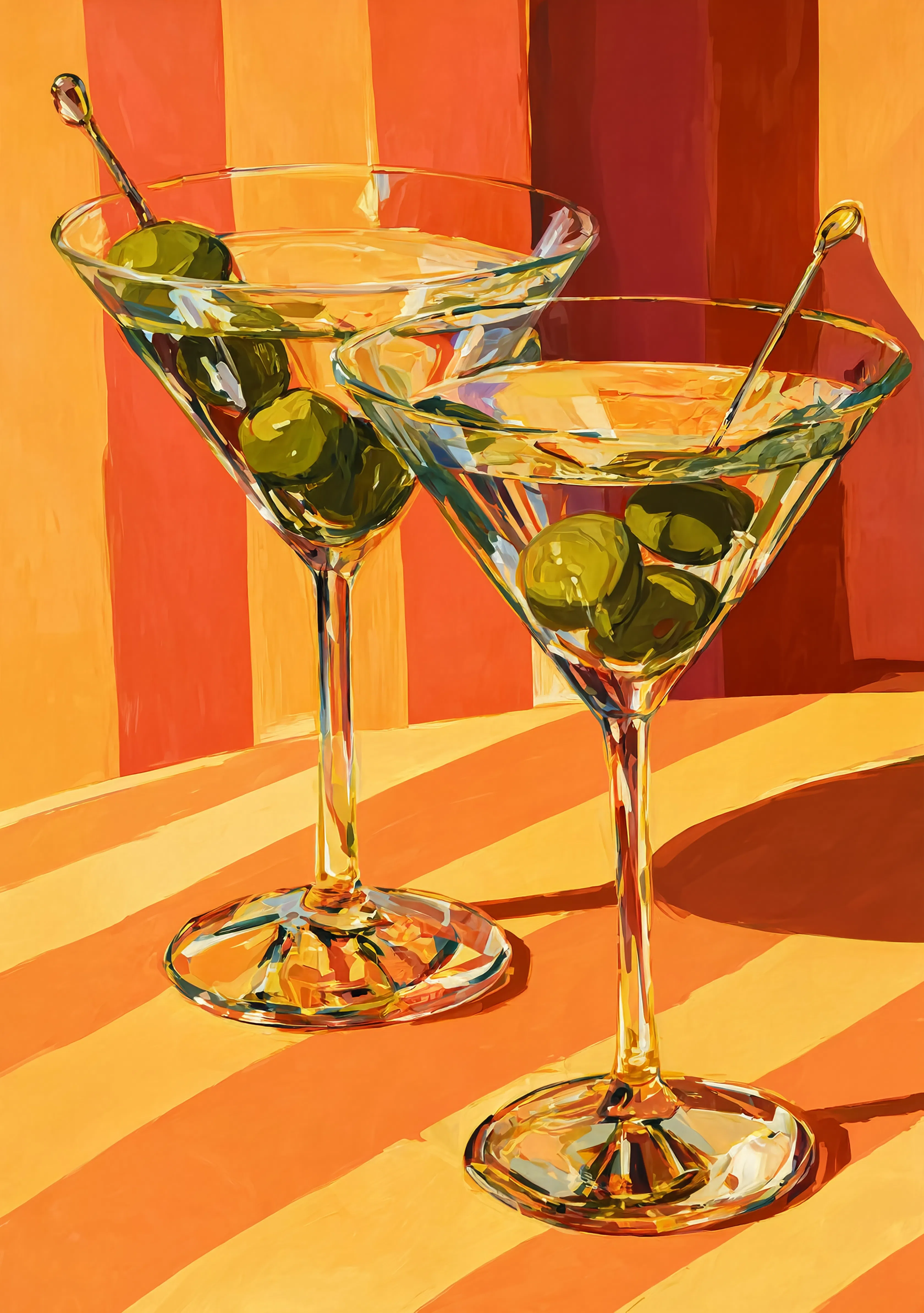 Martini Print – No Dice | Contemporary Cocktail Wall Art