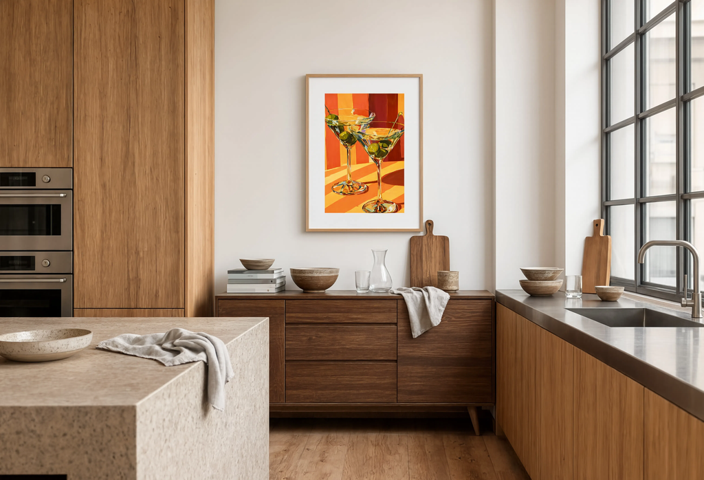 Martini Print – No Dice | Contemporary Cocktail Wall Art