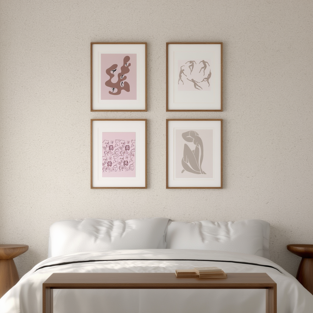 Set of 4 Art Prints – Matisse-Inspired Collection - Hakyarts